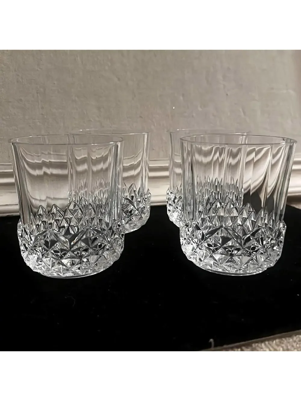 Longchamps by Cristal D'arques Durand tumblers set of 4